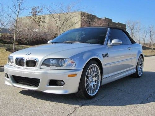 M3 convertible smg only 66k miles! titanium silver on black! immaculate!