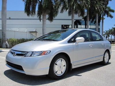 Florida low 64k civic hybrid auto alloys gas saver 50+ mpg no reserve!!!