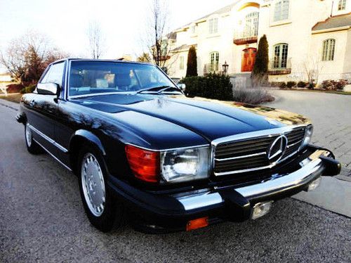 1986 mercedes benz 560sl conver stunning - rare color - euro version - low miles