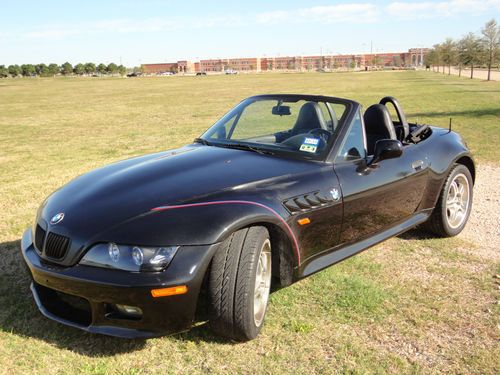 1999 bmw z3 black manual 5-speed 6cyl 2.8l roadster convertible