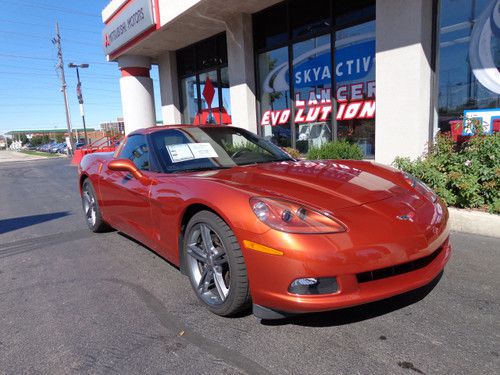 2006 chevrolet corvette daytona sunset orange! 6.0l 400+hp 3lt dual mode exhaust