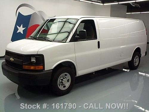 2012 chevy express 2500 cargo van rear partition 17k mi texas direct auto