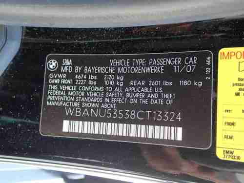 2008 BMW 5285I,salvage, damaged, wrecked, BMW, sedan,, image 5