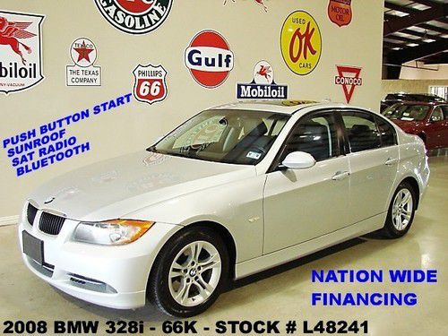 2008 328i,sedan,sunroof,leather, bluetooth,16in wheels,66k,we finance!!