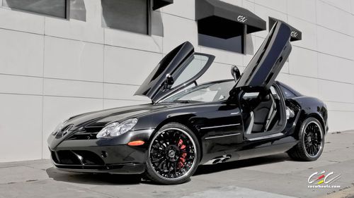 Immaculate crystal galaxite black 2006 mercedes-benz mclaren slr