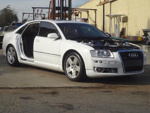 2007 audi a8 sedan salvage repairable rebuilder will not last theft recovery!!