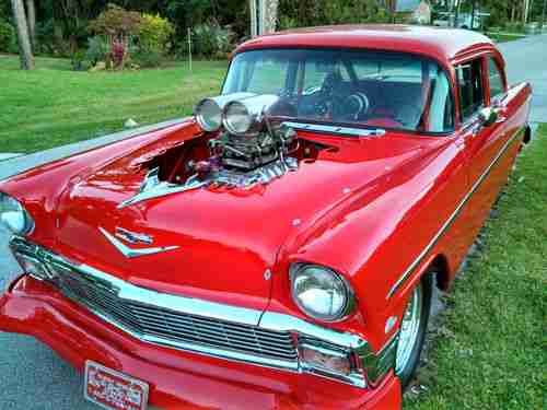 1956 Chevy 210 Pro Street SBC 8-71 Blown Street Legal Turn Key, US $35,000.00, image 2