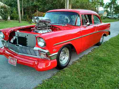 1956 Chevy 210 Pro Street SBC 8-71 Blown Street Legal Turn Key, US $35,000.00, image 6