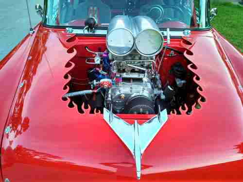 1956 Chevy 210 Pro Street SBC 8-71 Blown Street Legal Turn Key, US $35,000.00, image 7