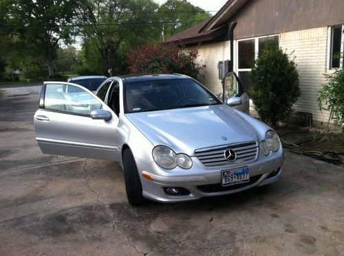 2005 mercedes-benz c-class c230 kompressor loaded leather supercharger no reserv