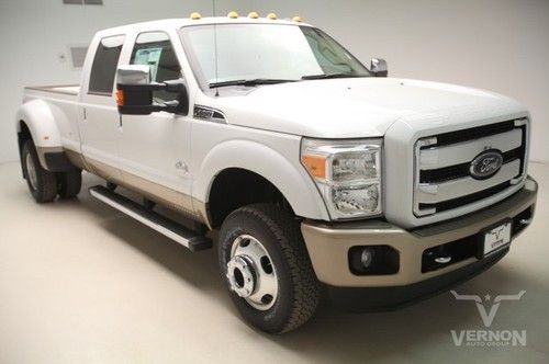 2013 drw king ranch crew 4x4 fx4 navigation sunroof leather heated diesel