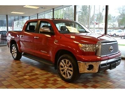 Crewmax 4wd navigation low miles low reserve 1-owner sunroof 20" wheels red 4x4