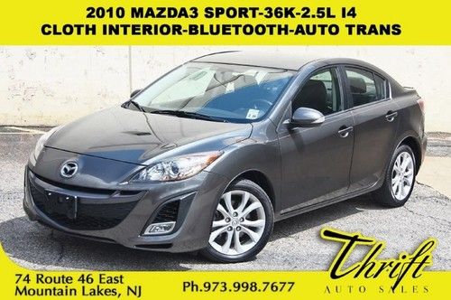 2010 mazda3 sport-36k-2.5l i4-cloth interior-bluetooth-auto trans