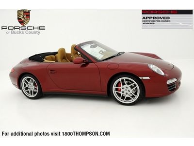 Cpo, 911 carrera 4s cab, 997 c4s cab, sport chrono, navigation, full leather