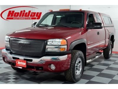 2004 sierra 2500 hd 4x4 4wd extended cab  94278 miles 6.6 duramax diesel cap