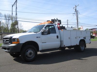 1999 ford f550 one owner 7.3l dually diesel 4x4 service utility runs great!!!