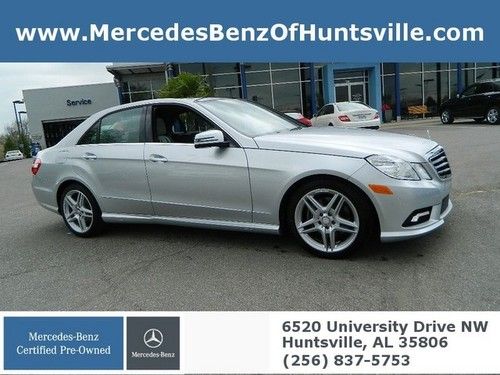 Mercedes e350 silver gray leather roof certified navigation low miles finance