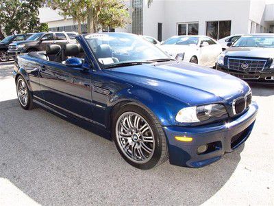 06 m3 blue black smg leather 18'' wheels disc brakes a/c abs alloy wheels