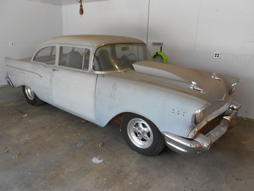 1957 chevy 2 door post