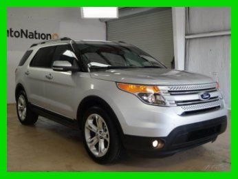 2013 ford explorer limited, 2wd, panoramic roof, leather, ford cpo 7yr/100k