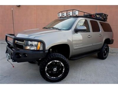 Custom lifted  chevy suburban 2500 lt 4x4 winch safari roof basket 35 inch tires