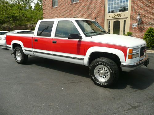 1999 gmc k2500 sierra sle crew cab pickup 5.7 vortec 4x4 nice truck chevy 2500