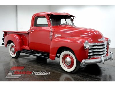 1950 chevrolet 3100 pickup 235ci inline 6 cylinder 3 speed manual look at it