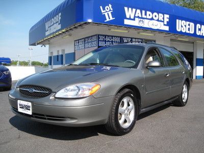 2001 ford taurus wagon very clean low mileage leather md inspected