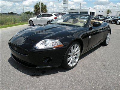 2008 jaguar xk convertible black/beige **one owner** low miles alpine clean **fl