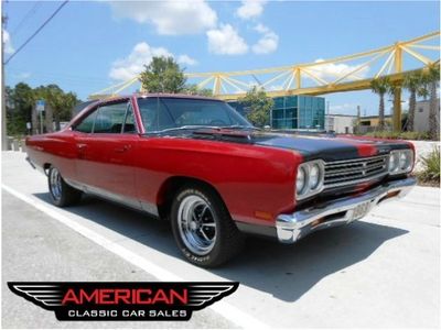 69 satellite road runner 383 4 spd manual a/c ps tour red restored show quality