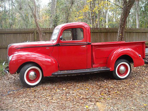 Original 1940 ford 1/2 ton pick up truck w/period original flathead v8 &amp; trans