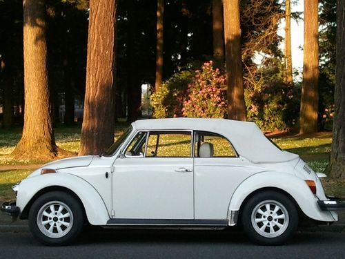 1976 vw beetle convertible triple white