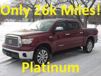 2010 tundra crewmax platinum 4x4 navigation moonroof loaded! low miles!