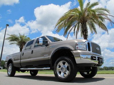 Ford f250 super crew cab 4x4 fx4 lariat lwb powerstroke diesel 20" chromewheels