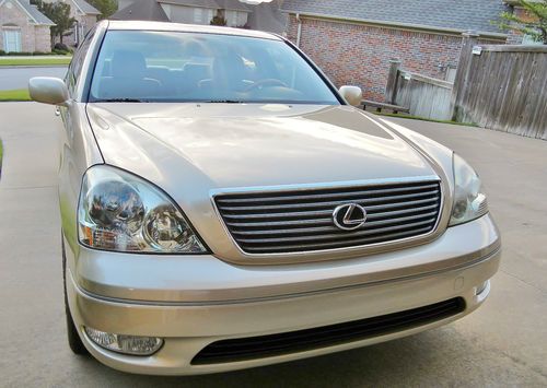 Luxury 2002 lexus ls430 mystic gold metalic/tan new timing belt, fluids, &amp; mats.