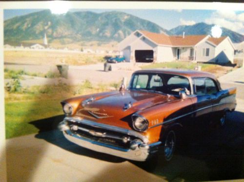 1957 chevy bel air 4 door hard top...no posts!!!!