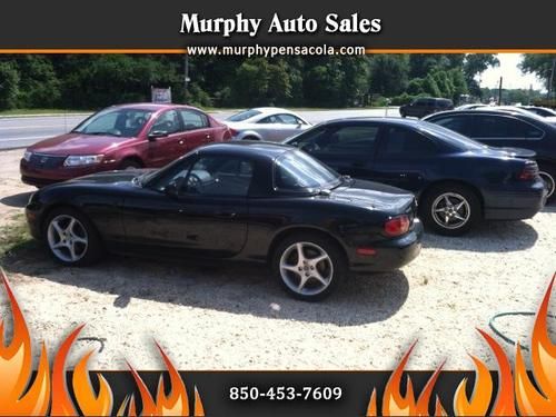 Convertible, miata, mx5, hardtop, black, gas saver, 89000 miles