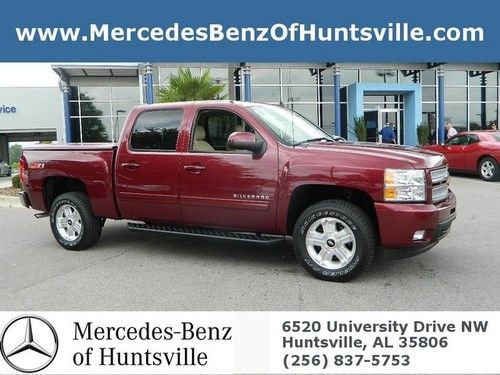 Red maroon crew cab z71 2wd tan leather bed cover onstar low miles finance ltz