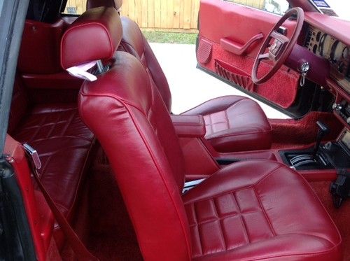 1983 ford mustang v6 glx power convertible black exterior red interior low miles