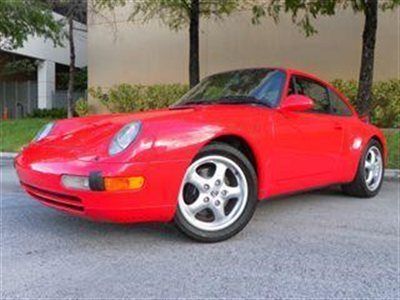 1997 911 993 carrera coupe 6 speed rare 419 rear seat delete with fresh service