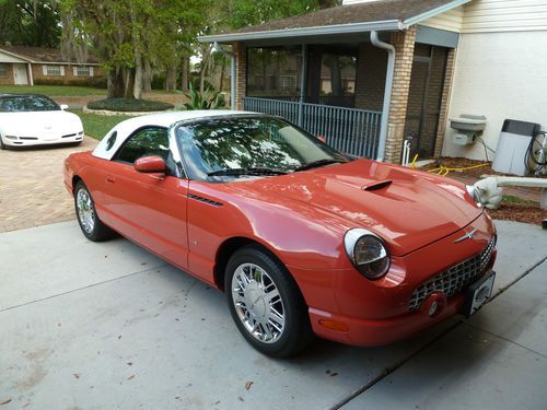 2003 007 limited edition ford thunderbird convertible with hard &amp; soft tops