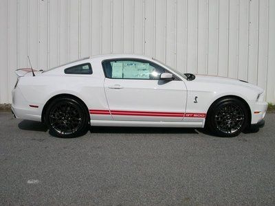 Shelby gt500 new manual coupe 5.8l cd oxford white supercharged rear wheel drive