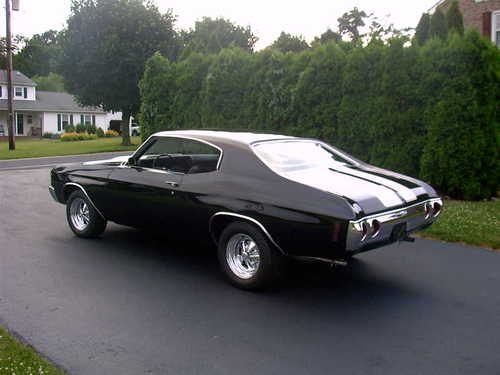 1972 tripple black chevelle ss - the real deal with the right stuff !