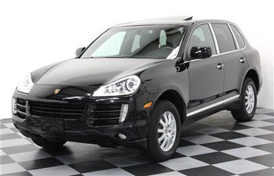 Black on black navigation 2010 porsche cayenne v6 awd suv bose bluetooth sirius