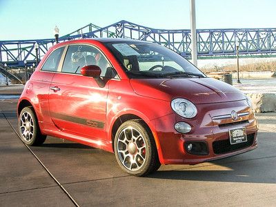 2012 fiat 500 sport hatch back automatic fwd rosso brilliante red italian 2dr