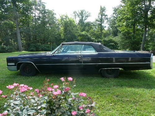 NO RESERVE 1966 Cadillac Deville Convertible All Original Barn Find, image 2