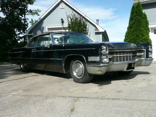 NO RESERVE 1966 Cadillac Deville Convertible All Original Barn Find, image 10