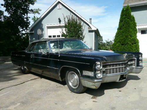 NO RESERVE 1966 Cadillac Deville Convertible All Original Barn Find, image 13