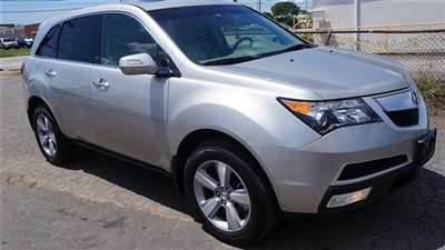 2011 acura mdx awd advance pkg full warranty till 2015 3rd row sunroof loaded!