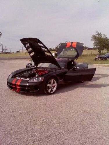 2008 600HP Viper Super Car Black W Tangeriene Kandy Racing Stripes Only 4K Miles, image 3